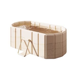 1.2m Folding Bathtub Large Inflatable Bath Tub for Adult Family Hot or Cold Bath
