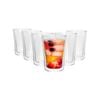 Rink Drink Double-Walled Glasses Set - 360ml - Pack of 6