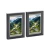 Nicola Spring Photo Frames with 4" x 6" Mount - 5" x 7" - Black - Pack of 2