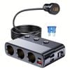7 in 1 Camper Charger Adapter Cigarette Lighter Plug Splitter Independent Switches