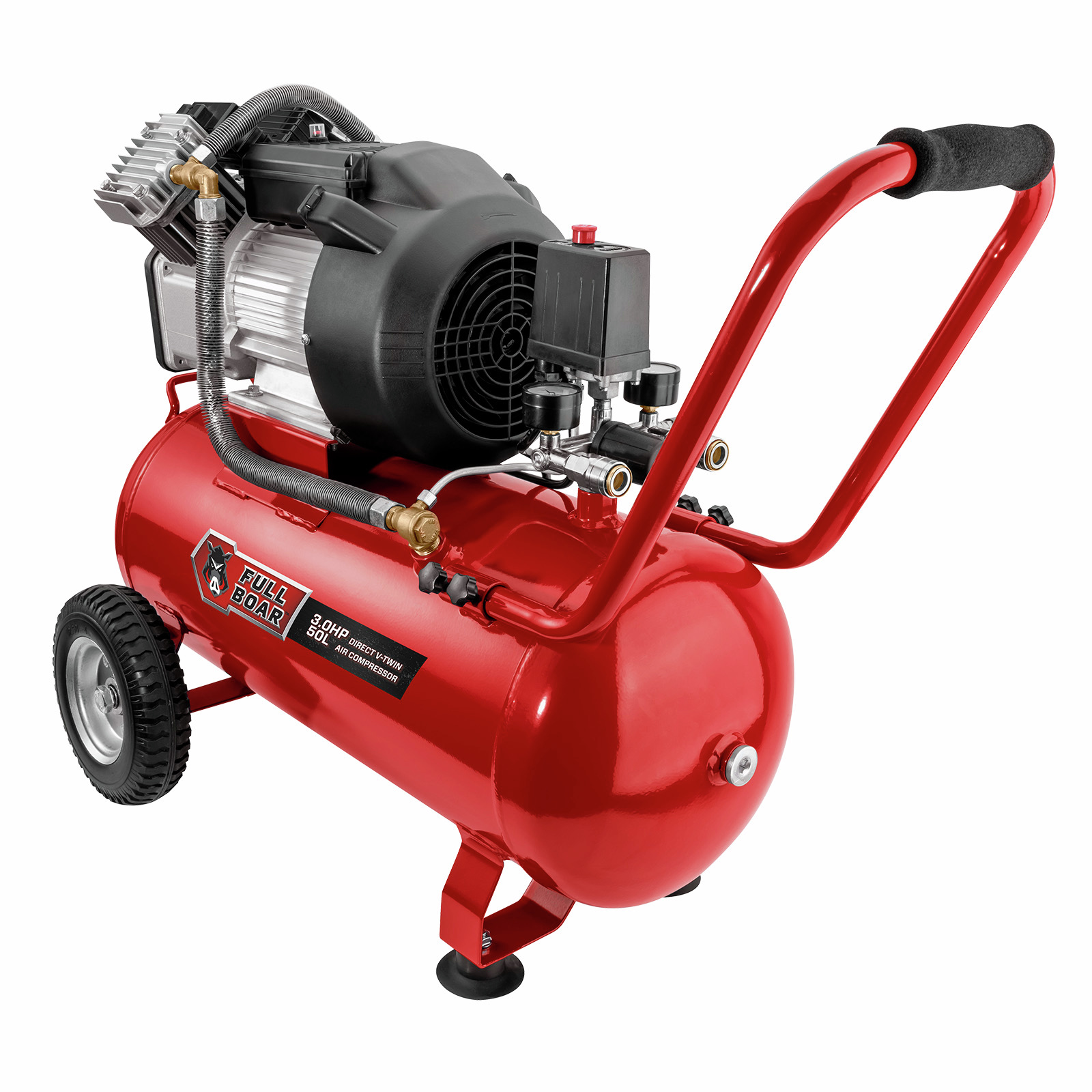 Full Boar 3HP 50L V-Twin Air Compressor thumbnail 2