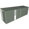 Build-a-Shed 1.5 x 6 x 2m Sliding Door Tunnel Shed With 1 Sliding Side Door - Green