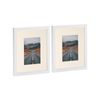 Nicola Spring Photo Frames with 4" x 6" Mount - 8" x 10" - White - Pack of 2