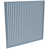 ProtectorAl 1001 - 2000 x 1001 - 2000mm Deep Ocean Vertical 18mm Gap Aluminium Welded Slat Panel