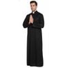 s PRIEST Father Costume Religious Halloween Robe Church Collar Vicar Preacher L/XL 175-185cm Heights