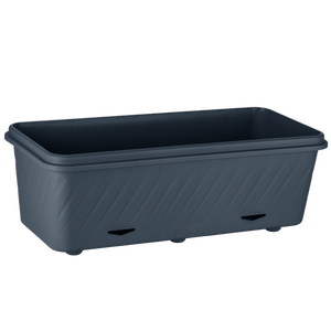 Holman 670 x 310 x 250mm Charcoal Medium Self-Watering Planter - Medium