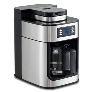 Costway 8-Cup Drip Coffee Maker Machine Timer Removable Filter Carafe-Silver