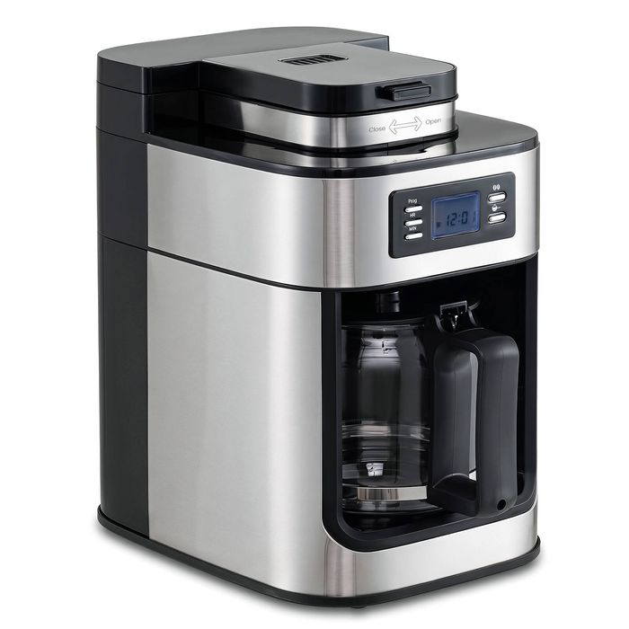 Costway 8-Cup Drip Coffee Maker Machine Timer Removable Filter Carafe-Silver