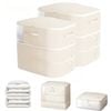 Catzon 2pack Compression Storage Bags 3 Layer Washable Bedding Blanket Organizer-beige