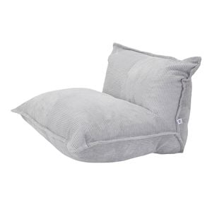Ihomdec L-shape Upholstery Corduroy Compression Sofa Grey