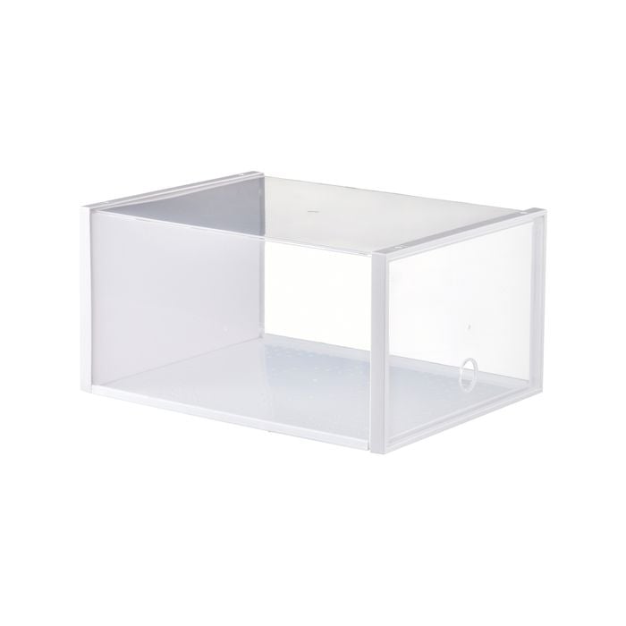 Inabox 36 x 27 x 18cm White Stackable Shoe Box Storage Container