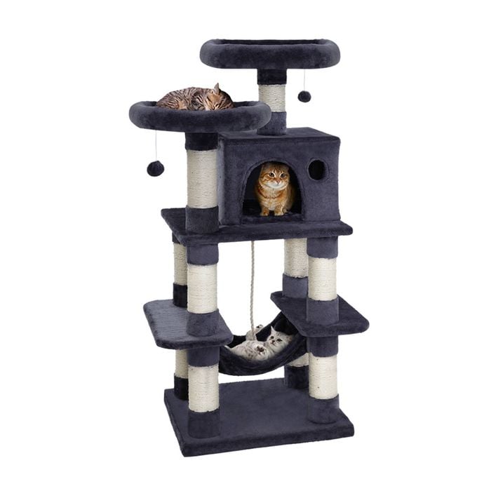 I.pet Cat Tree 145cm Tower Scratching Post Scratcher Wood Condo House Large Bed