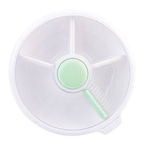 GoBe Large Round Snack Spinner Food Storage Container 21cm Green 3y+
