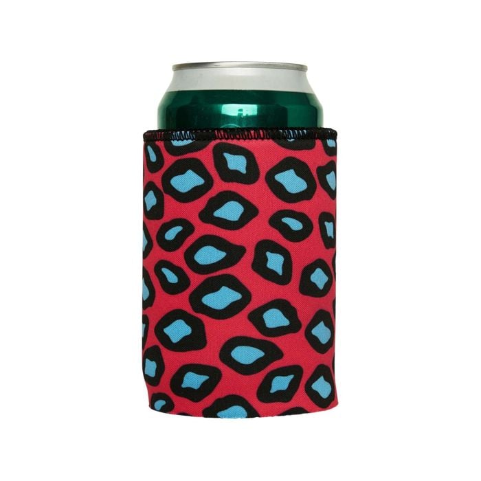 Stubbyz Pink Leopard Print Stubby Cooler Standard