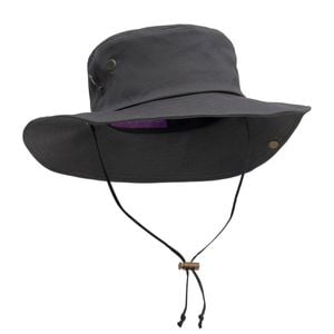 Green Hip Broad Rim Hat Charcoal Medium