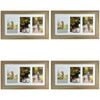 4PK Frankie & Me Wooden Collage 4x6'' Triple Picture Frame Home/Office Decor Oak