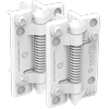 D&D Technologies White KwikFit Polymer Self-Closing Hinges