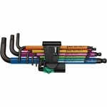 Wera Multicolour Hex plus Ball End Metric L-Key Clip Set 
