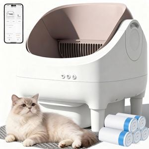 Advwin Self Cleaning Cat Litter Box + 100 Count Cat Litter Box Liners