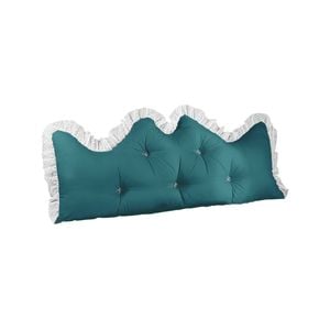 SOGA 150cm Princess Bed Pillow Tatami with Ruffle Lace