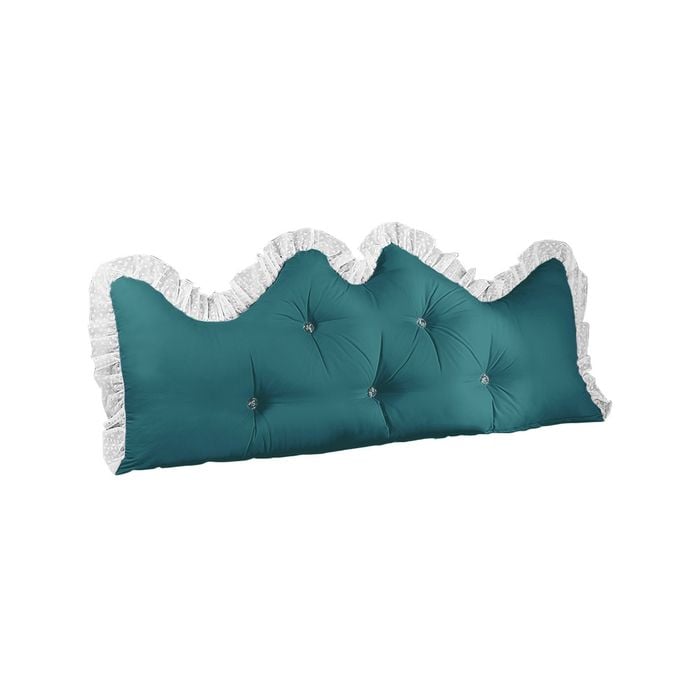 SOGA 150cm Princess Bed Pillow Tatami with Ruffle Lace
