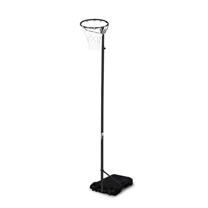 VIP Sports Portable Netball System 2.4m - 3.05mm Height Outdoor Hoop Set