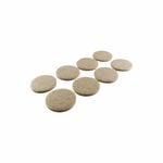 Felt Gard 47mm Beige Round Adhesive Felt Discs - 6 Pack