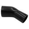 GASO 45 Degree Reducer Elbow 4" to 3" (102-76mm) Silicone Hose Black