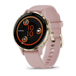 Garmin Venu® 3S, Soft Gold Stainless Steel Bezel with Dust Rose Case