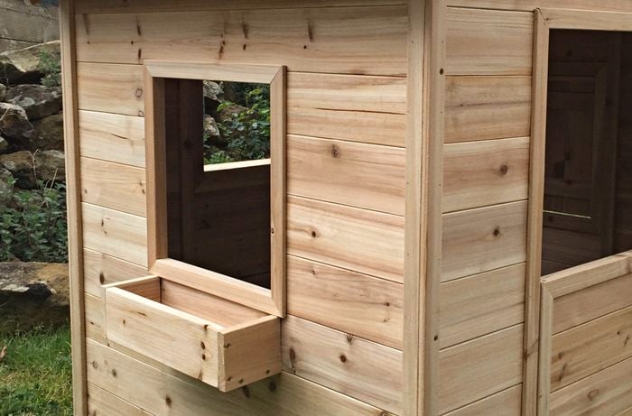 cubby house ready to be painted
