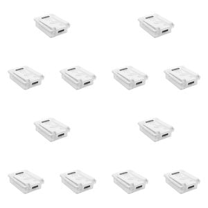 12PK Boxsweden 19.5cm Crystal Undershelf Fridge Drawer Large - White