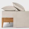 Dreamaker 400TC Premium Cotton Sateen Sheet Set Oatmeal King Single Bed