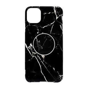 Marble Cover Silicone Phone Case Pop  - For Samsung Galaxy S20 (Black)