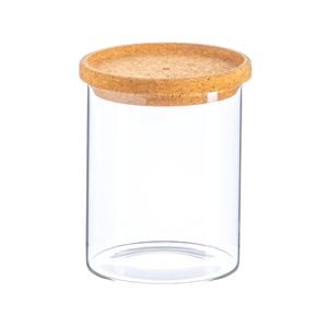 Argon Tableware Glass Storage Jar with Cork Lid - 750ml