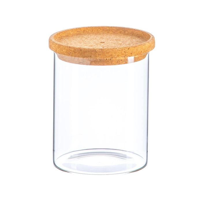 Argon Tableware Glass Storage Jar with Cork Lid - 750ml