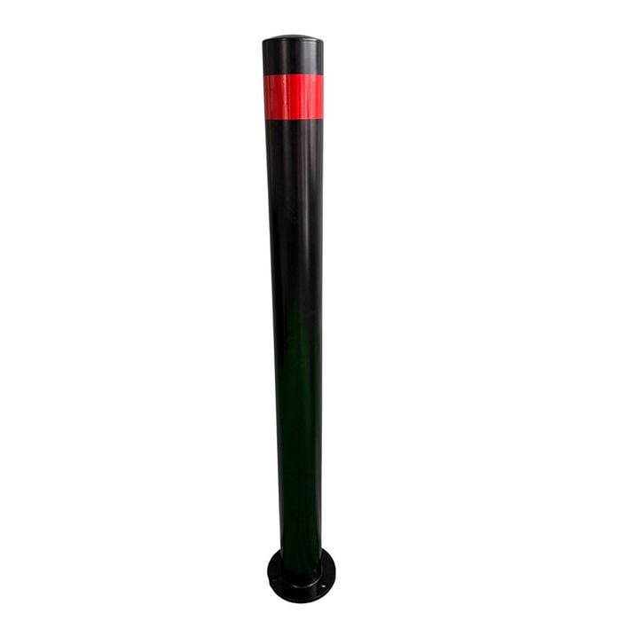 Builders Edge 900mm Black Safety Bollard