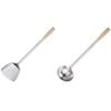 Chef Inox Stainless Steel Wok Set - Spatula & Ladle