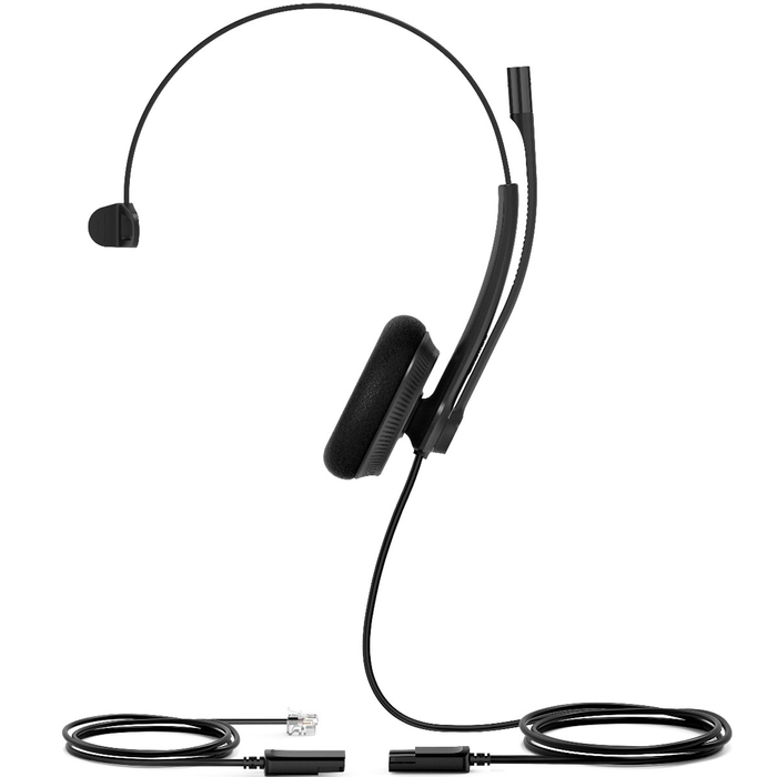 Yealink YHS34 Lite Mono Wideband Noise-Cancelling Headset - Black