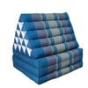 Jumbo Thai Triangle Pillow 3 Fold - Handmade Kapok Daybed Cushion - Blue