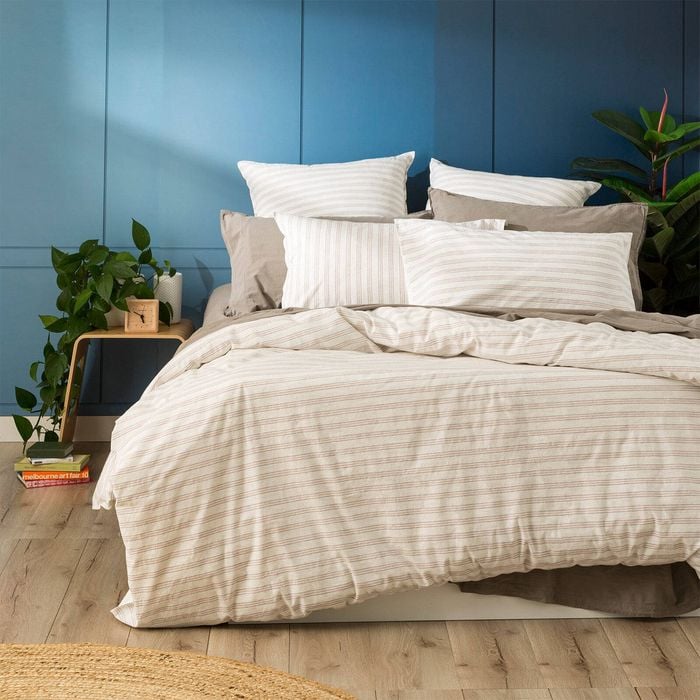 Leo Vintage Washed Cotton Quilt cover set - Queen