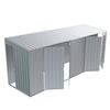 Build-a-Shed 1.5 x 5.2 x 2.0m Zinc Tunnel Shed Tunnel Sliding Door Plus Dual Double Hinged Side Doors