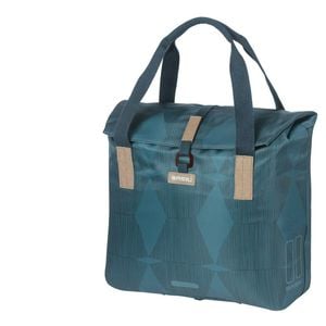 Basil Elegance Bicycle Shopper Bag 20-26l Estate Blue Blue