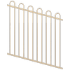 ProtectorAl 0350-1200W x 1200H Primrose Loop Top Pool Fence Panel Raked Up to 15º