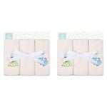 6pc Disney Princesses Baby/Kids Cotton Washers/Washcloth 25x25cm