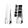 Costway Mobile Mirror Jewellery Cabinet W/drawers White