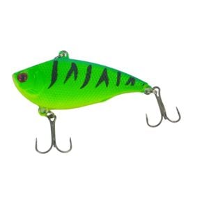 Finesse Excaliber Lipless Crankbait, Lime Tiger, 55mm