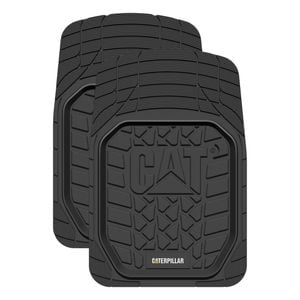 Caterpillar Cat Heavy Duty Rubber Car Floor Mats Front Pair Universal Black