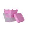 Strucket 4.5L Strainer Bucket with Lid Pink / Clear