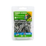 Zenith 12G x 50mm Galvanised Hex Head With Seal Type 17 Timber Screws - 50 Pack