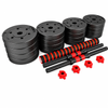 Fitness Master 20kg Adjustable Dumbbell Set Barbell Home GYM Exercise Weights Fitness Workout